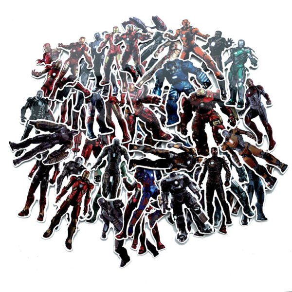 54张/钢铁侠战衣潮流贴纸个性复仇者装饰汽车摩托车行李箱防水贴