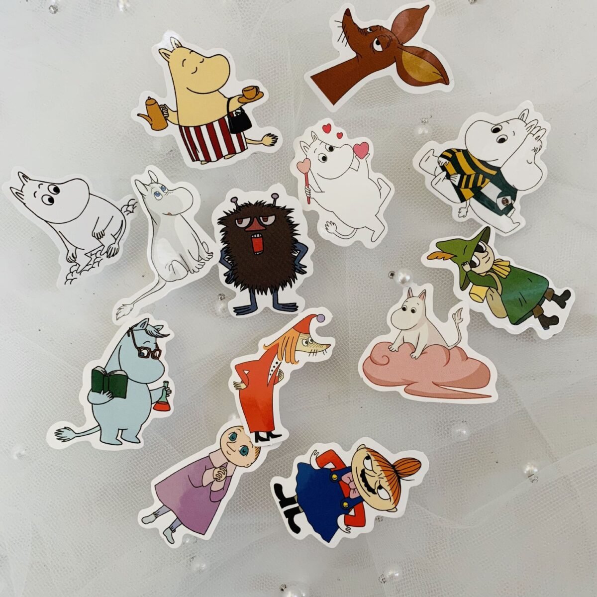 40张可爱Moomin河马小肥肥贴日记文具保温杯PVC儿童卡通日韩手账 - Image 5