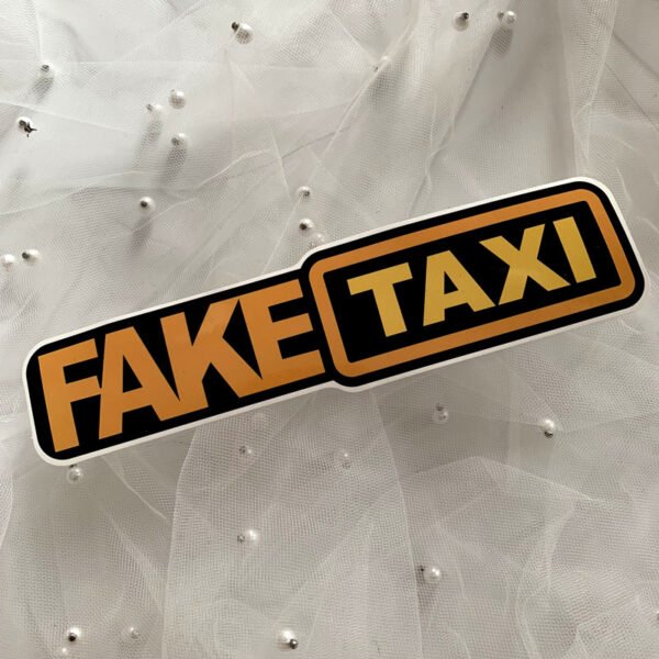 50张装fake taxi贴纸拉杆箱笔记本冰箱速卖通热卖防水PVC汽车贴纸