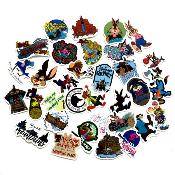 卡通飞溅山贴纸白书全职猎人弹丸降世树懒动物狂想多款手账电脑贴