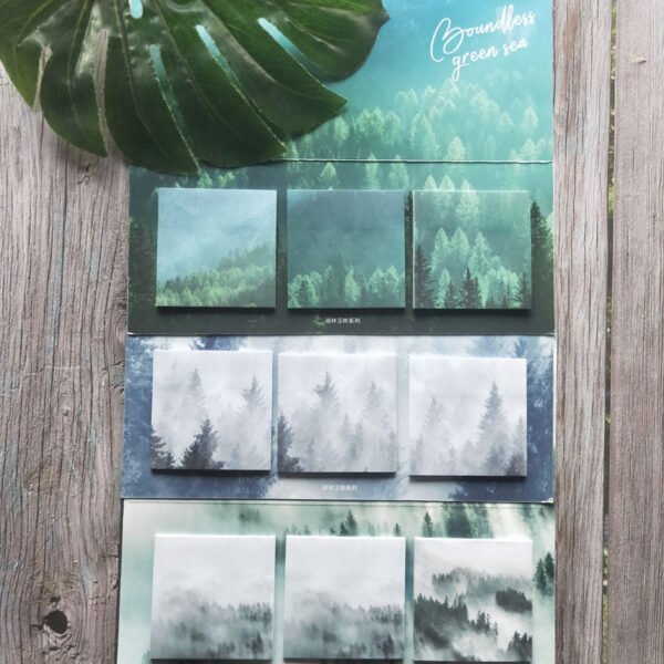 琼林玉树系列便利贴学生用 森系中国水墨画风小清新留言便签纸