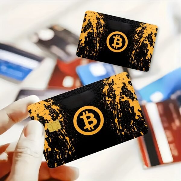 新款比特币借记卡信用卡个性化防水贴纸2x3.4英寸单张/套装可选