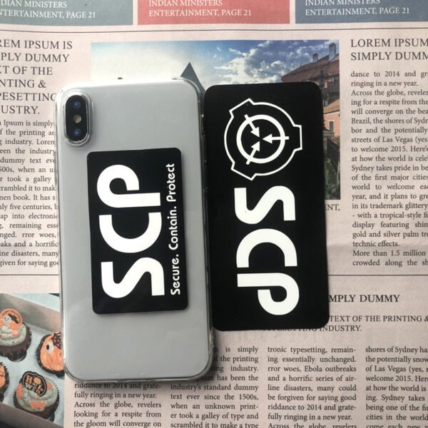 5張scp收容基金会黑色大图贴纸显眼明显汽车贴行李箱贴