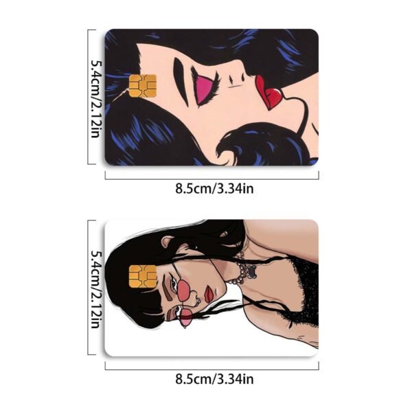 2025跨境新款哭泣女孩系列信用卡个性化防水贴纸套装