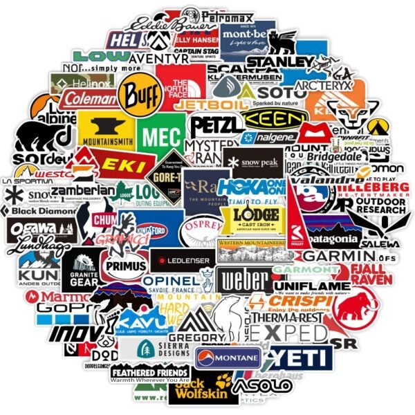 100张我爱户外运动跨境贴纸水杯手机电动车笔记本不干胶文具贴纸