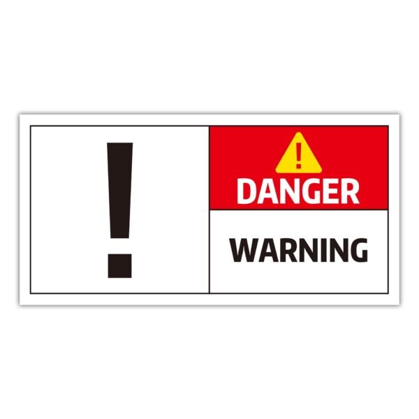 跨境危险警告标志贴纸生产设备安全贴纸纸车间安全警告4x 2 英寸