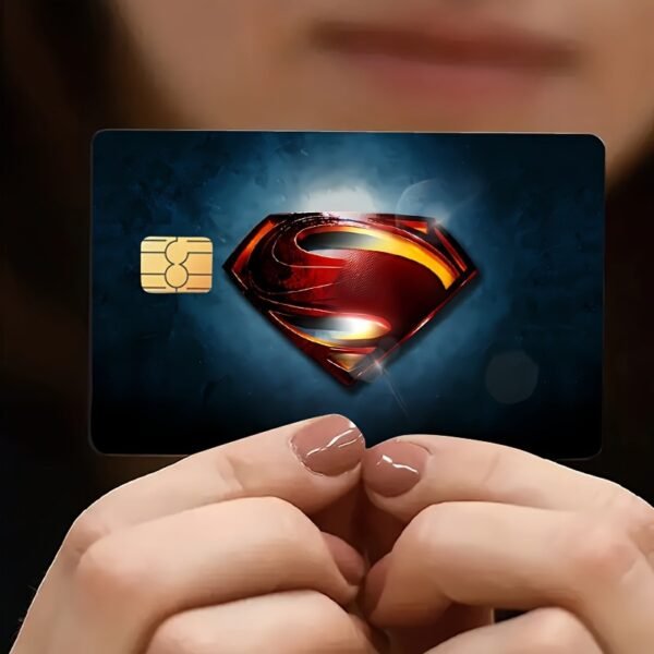 跨境Superman/Man of Steel信用卡个性化贴纸2x3.4 英寸单/套可选