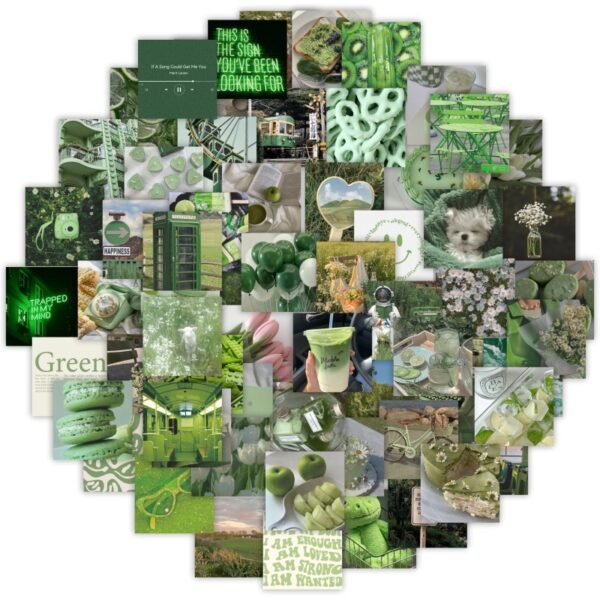 新款63张宁静环保自然清新风景绿色青春系文具手机水杯养眼贴纸