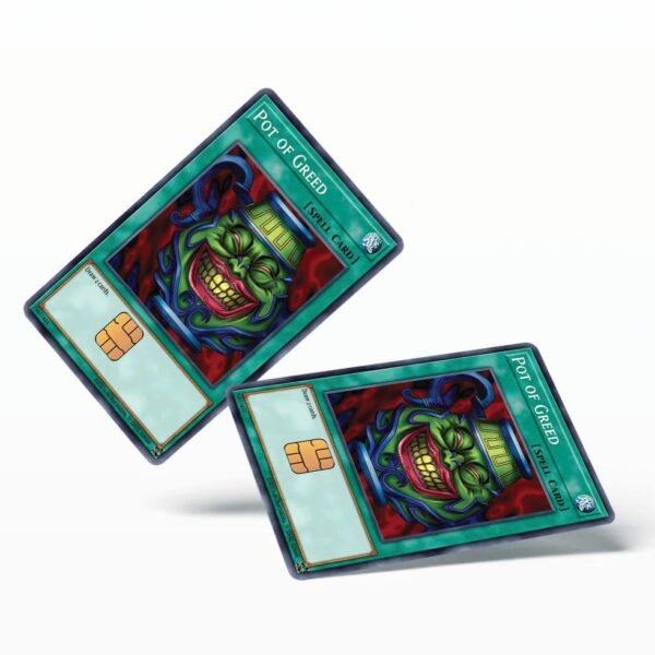 跨境Holographic Anime Greed Pot动漫全息信用卡贴纸2x3.4英寸