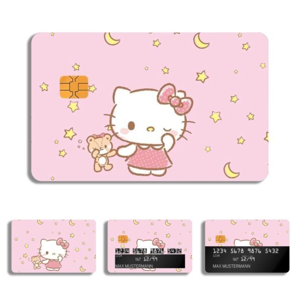 跨境卡通借记卡/信用卡个性化贴纸 防水2x3.4 英寸单张/套装可选