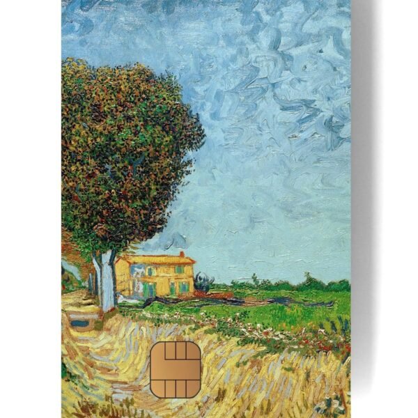 跨境新款梵高系类借记卡/信用卡防水贴纸2x3.4 英寸单张/套装可选