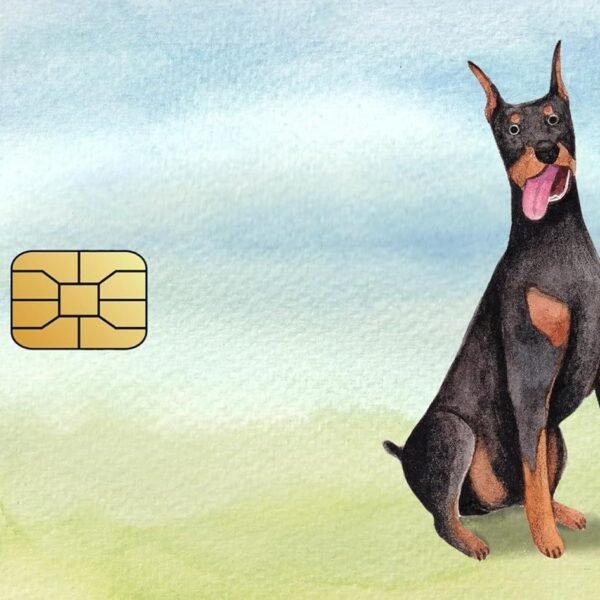 跨境宠物狗系列信用卡个性化防水贴纸2x3.4英寸单张/套装可选