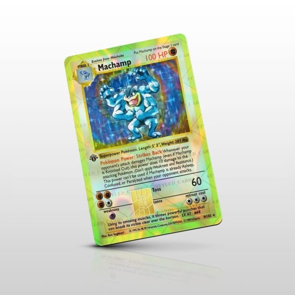 跨境Machamp全息信用卡防水贴纸2x3.4英寸单/套装可选