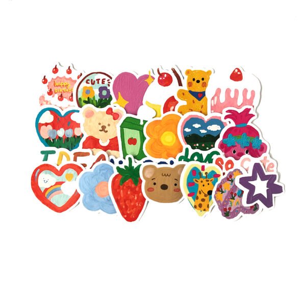40张/包不重复可爱系列贴纸笔记本拉杆箱滑板死飞吉他贴画