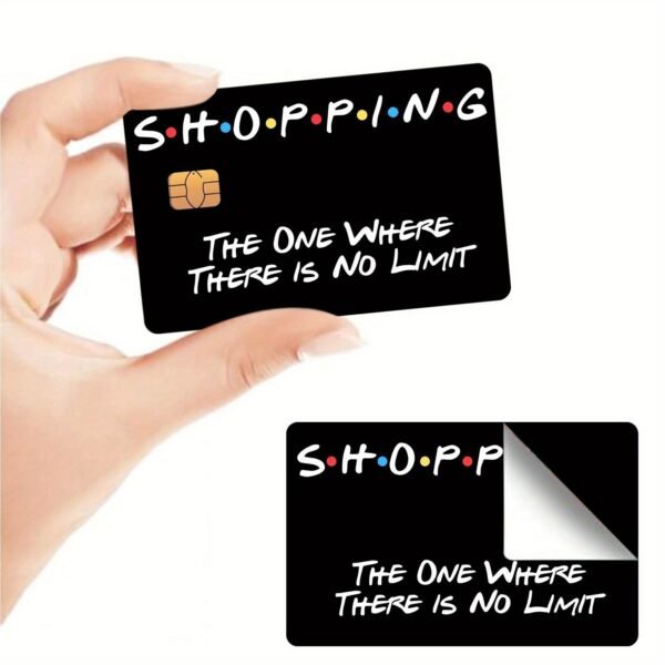跨境Shopping Card 信用卡个性化防水贴纸2x3.4英寸单张/套装可选