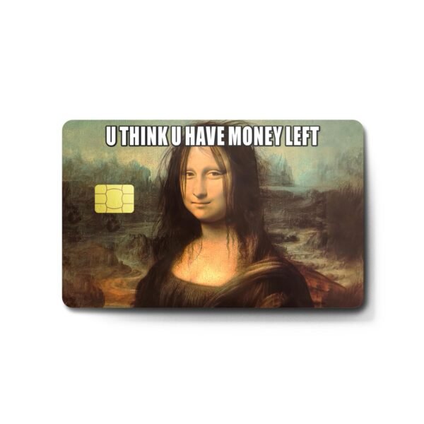 跨境搞笑名画系列信用卡个性化防水贴纸2x3.4英寸单张/套装可选