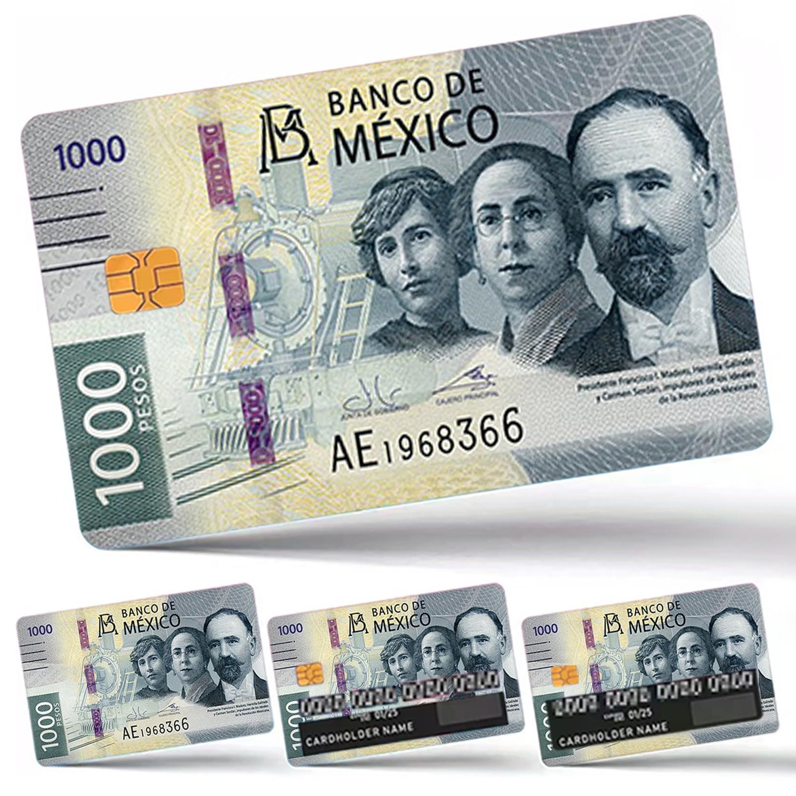 O1CN01hdmAdT2JbZrUebqbZ_3995649440-0-cib.jpg 跨境新款墨西哥系列信用卡个性化贴纸 2x3.4 英寸单张/套装可选 - 图片 1