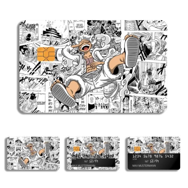 跨境新款海贼王卡通借记卡/信用卡贴纸2x3.4 英寸单张/套装可选