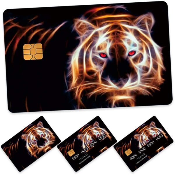 跨境百兽之王信用卡个性化防水贴纸2x3.4英寸单张/套装可选