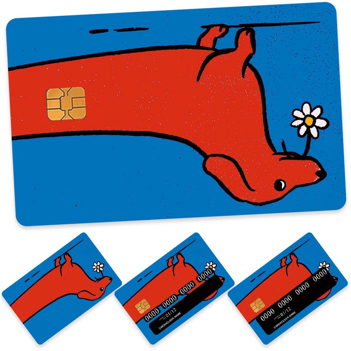 O1CN01lkOdo62JbZsnaY1gL_3995649440-0-cib.jpg 跨境卡通宠物系列信用卡个性化防水贴纸2x3.4英寸单张/套装可选 - 图片 1