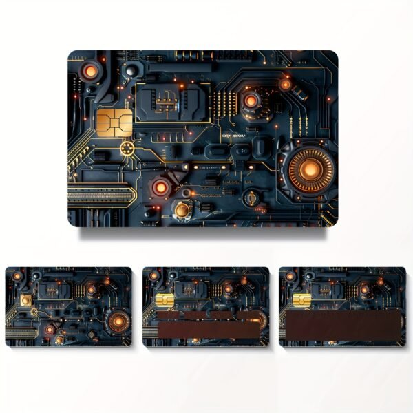 跨境新款流线型设计信用卡个性化防水贴纸2x3.4英寸单张/套装可选