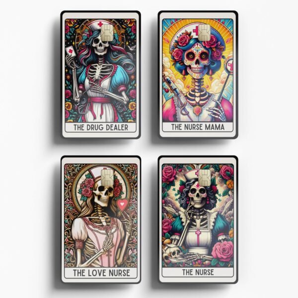 跨境Bad Nurse系列 信用卡个性化防水贴纸2x3.4英寸单张/套装可选