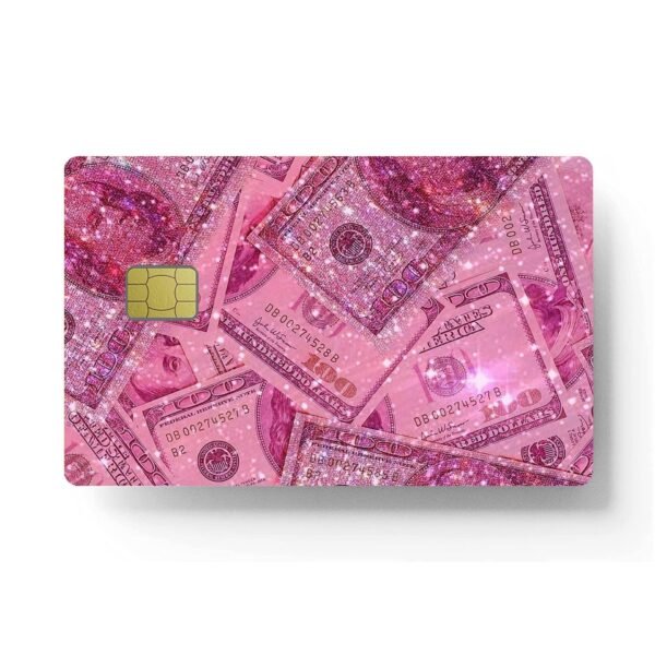 跨境财源广进美金新信用卡个性化防水贴纸2x3.4英寸单张/套装可选