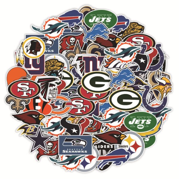 32张/包美式橄榄球联盟队标美国联盟贴画旅行箱行李箱汽车贴纸