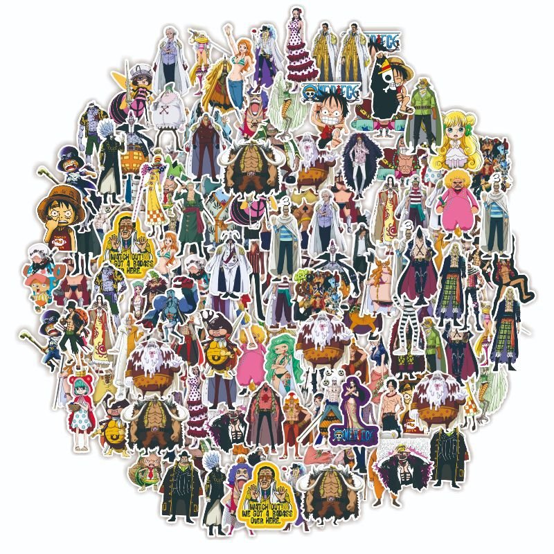 O1CN01yXJKIk2JbZa059TsJ_3995649440-0-cib. jpg 75张/包不重复 贴纸新版日本动漫卡通贴行李旅行箱可爱不重复贴纸 - Image 1